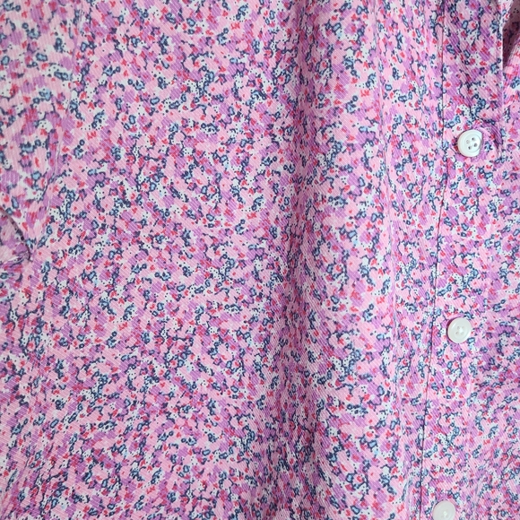 L.L. Bean Pink Floral Men's Shirt - Picture 4 of 4